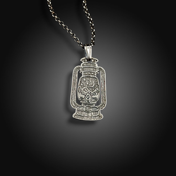 LIGHT THE WAY: Sterling Silver Lantern Necklace
