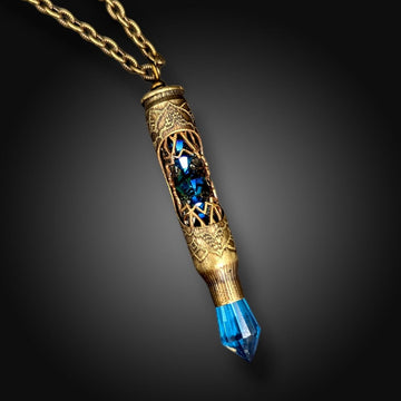 one of a kind recycled bullet necklace