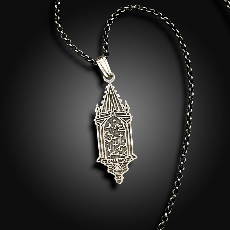 NIGHTWATCH: Sterling Silver Cathedral Necklace