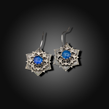 ORPHEUS:  Sterling Silver Earrings with Australian Opal