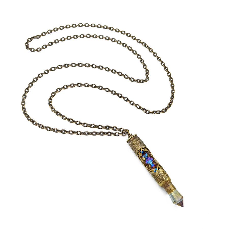 one of a kind recycled bullet necklace