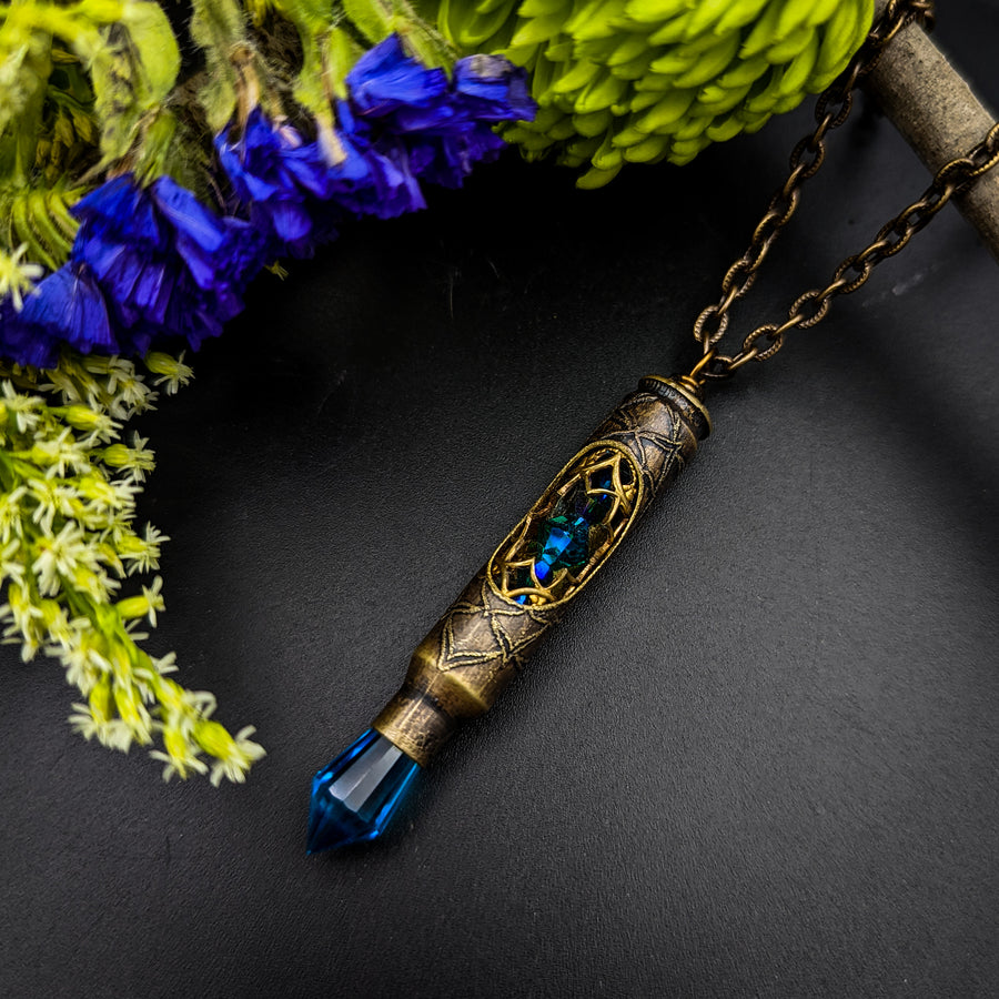 one of a kind recycled bullet necklace