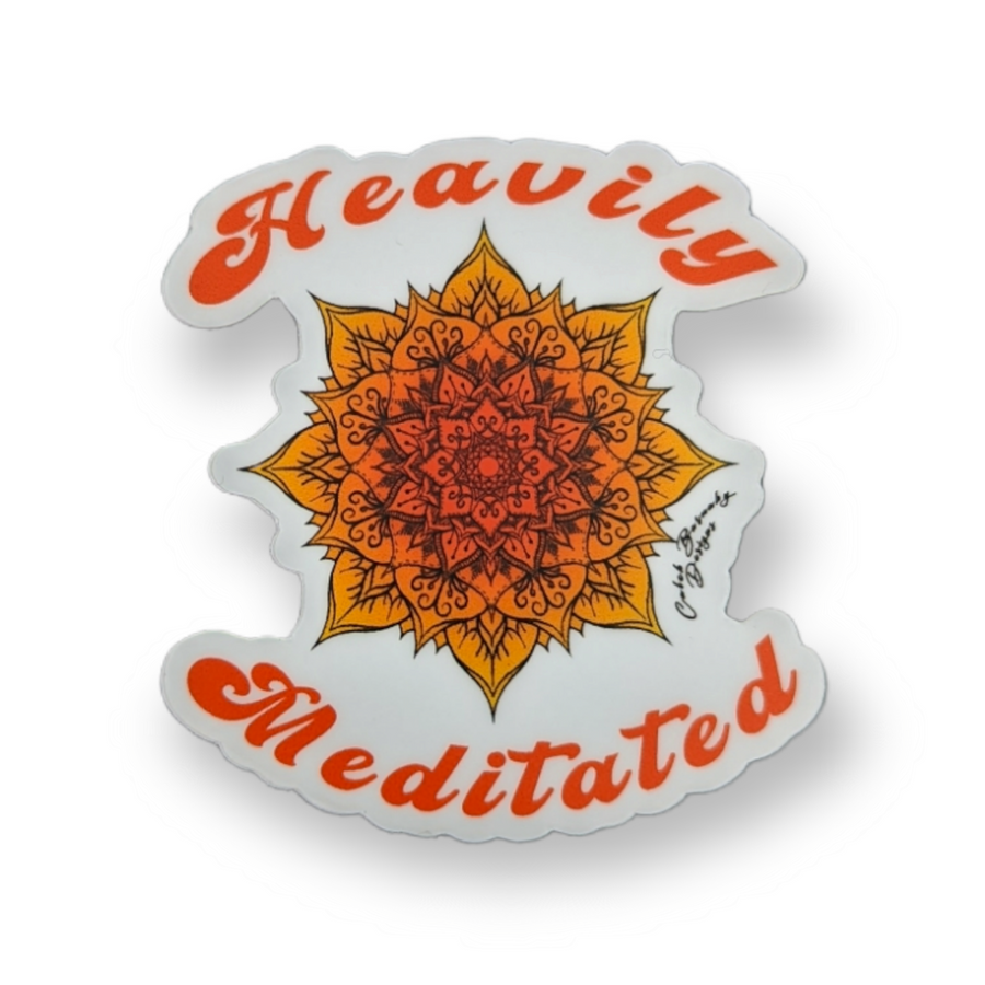 Heavily Meditated Sticker